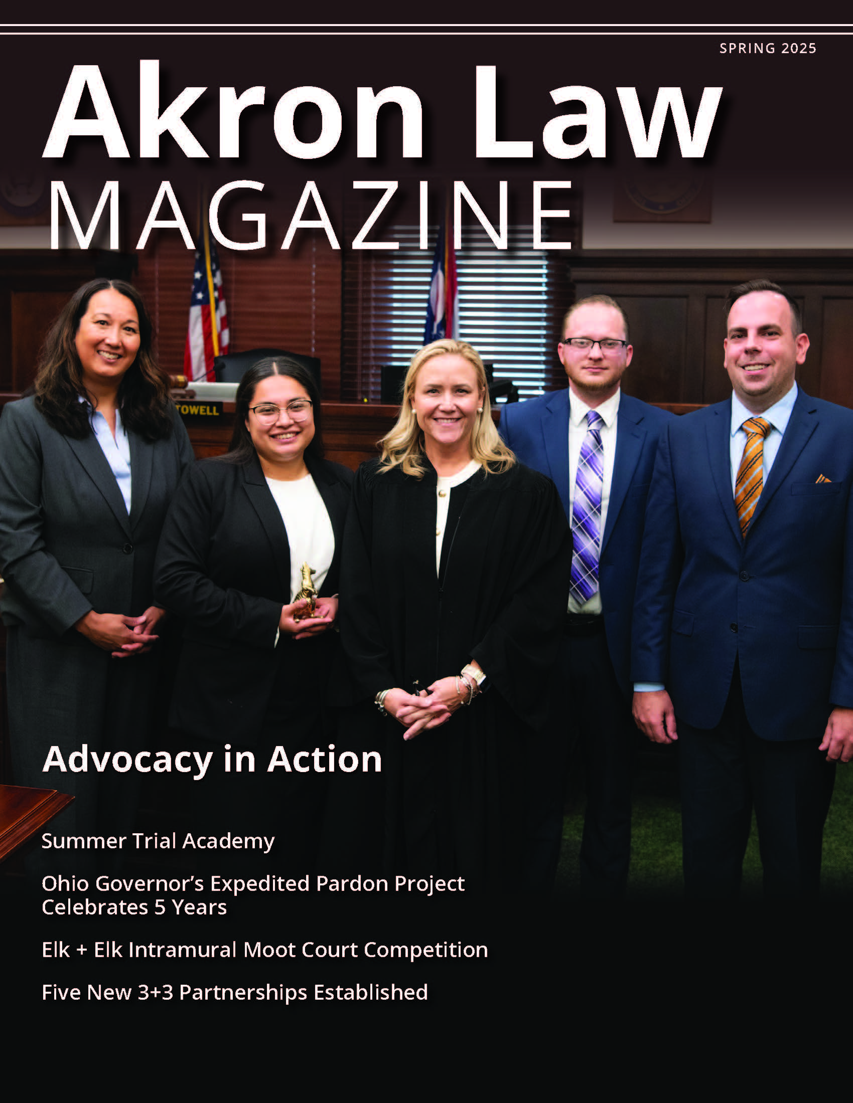 University of Akron School of Law Magazine cover